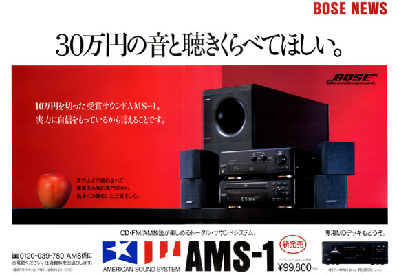 BOSE AMS-1 中吊り広告